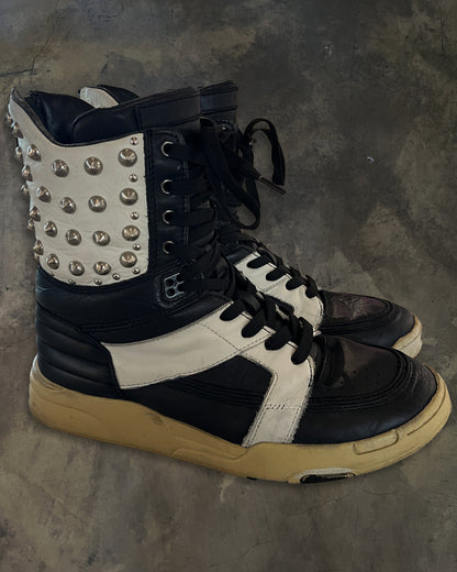 DIET BUTCHER STUDDED MEGA HIGH TOPS