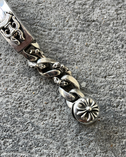 CHROME HEARTS DAGGER ID FANCY LINK CLASP BRACELET
