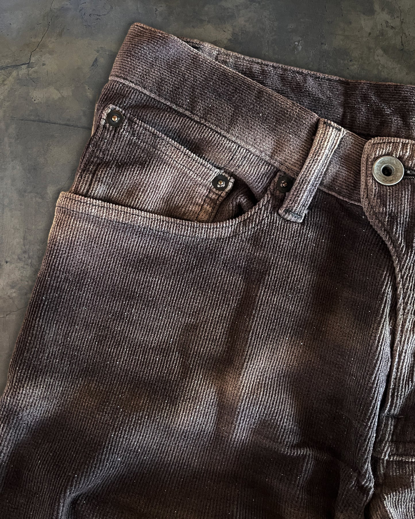 L.G.B VELOUR ACID WASH BIKER PANTS