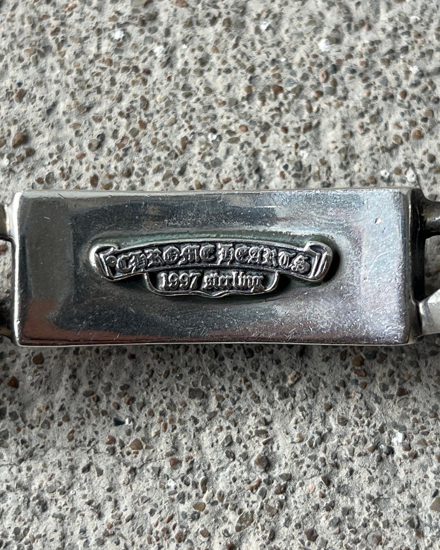 CHROME HEARTS FLORAL ID FANCY LINK CLASP BRACELET