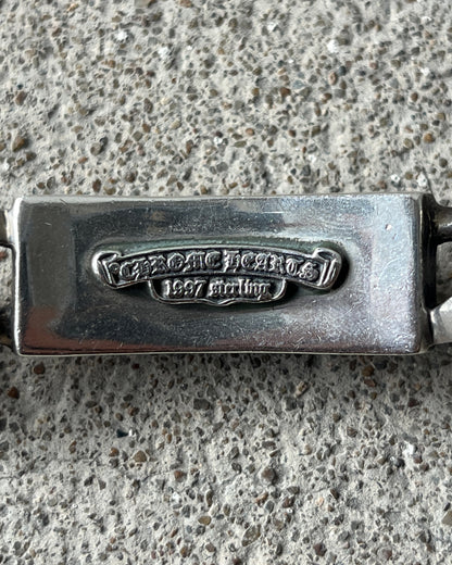 CHROME HEARTS FLORAL ID FANCY LINK CLASP BRACELET