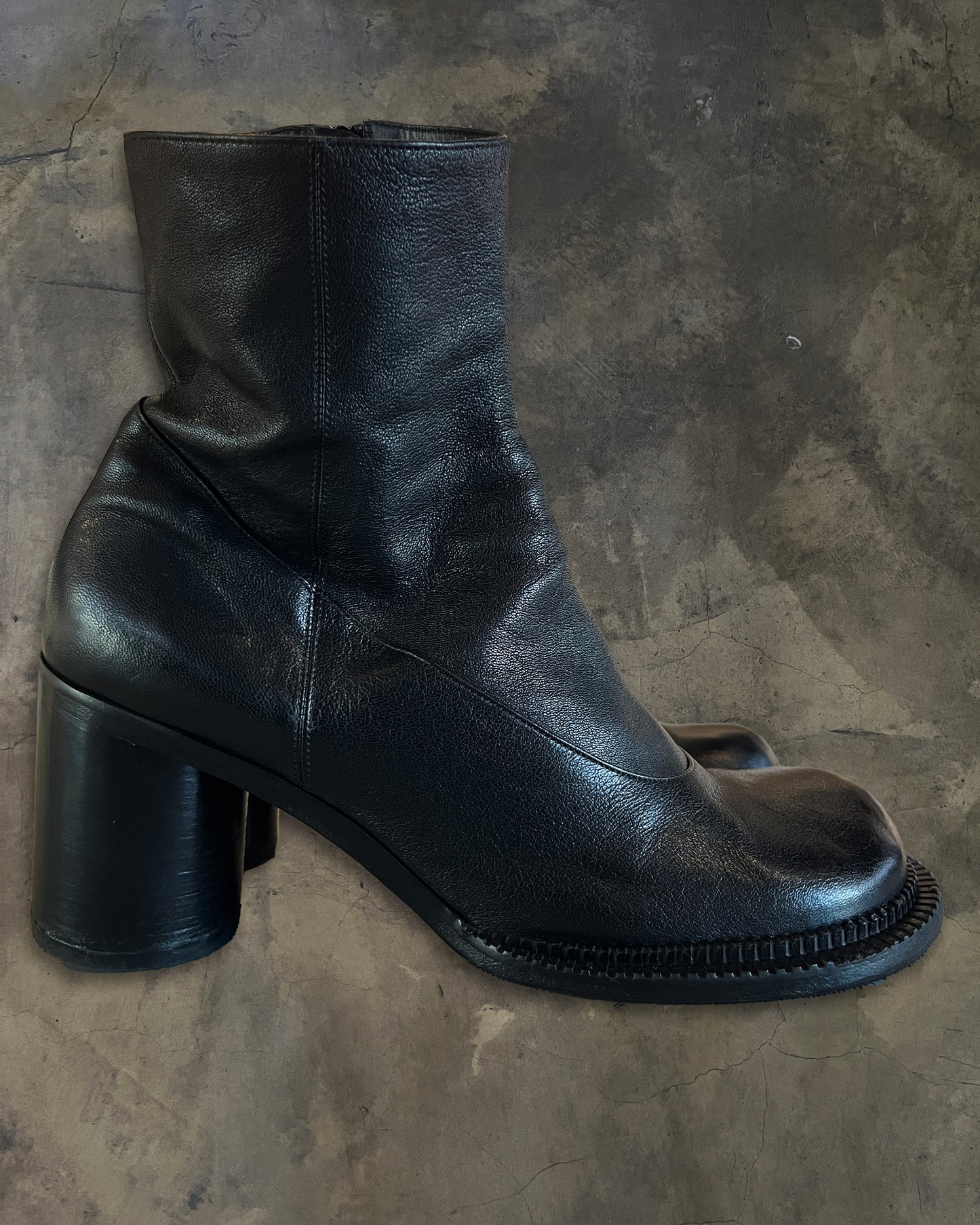 MAISON MARGIELA AW2019 RUNWAY CHUNKY HEEL BOOT