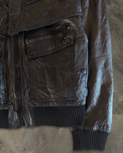 DIOR HOMME SS2007 RUNWAY AVIATOR LEATHER JACKET