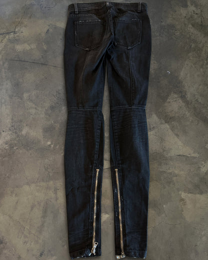 BALMAIN BIKER DENIM