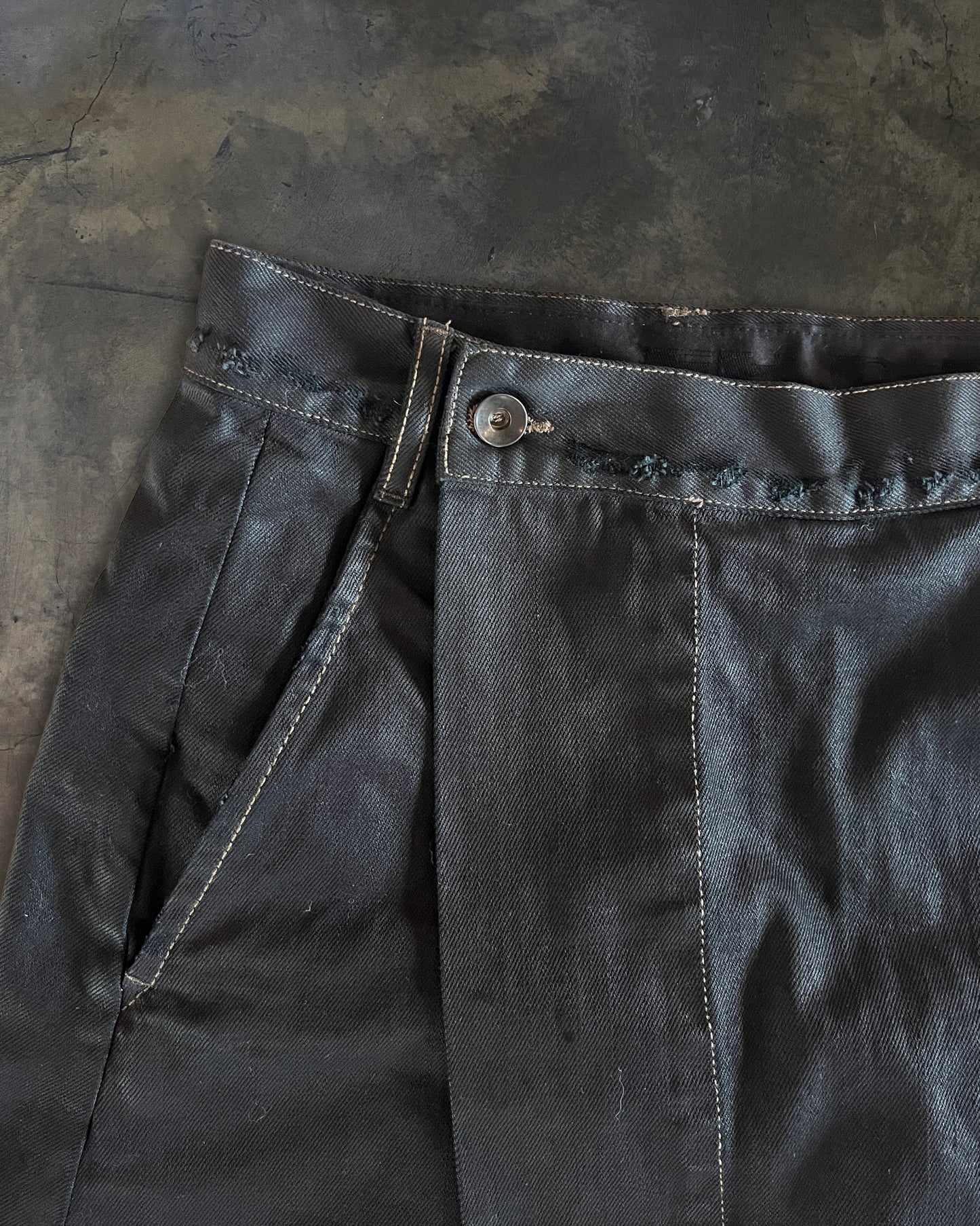 RICK OWENS FW2011 "LIMO" KILTED DETROIT DENIM