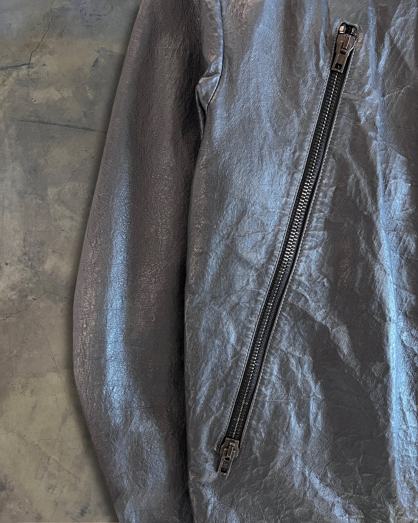 MAISON MARTIN MARGIELA SS2014 5-ZIP LEATHER JACKET