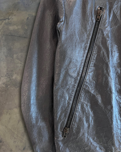 MAISON MARTIN MARGIELA SS2014 5-ZIP LEATHER JACKET