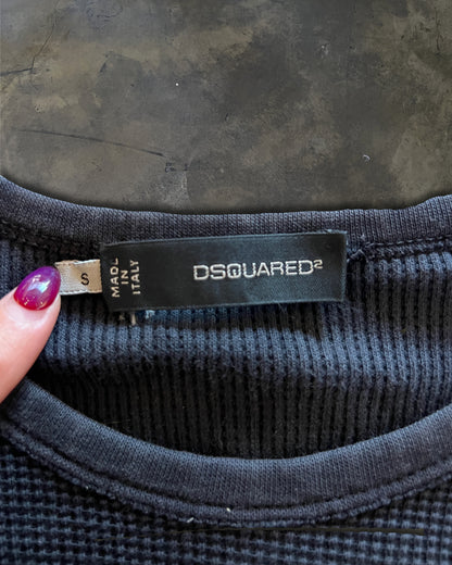 DSQUARED JASON WAFFLE KNIT LONG SLEEVE