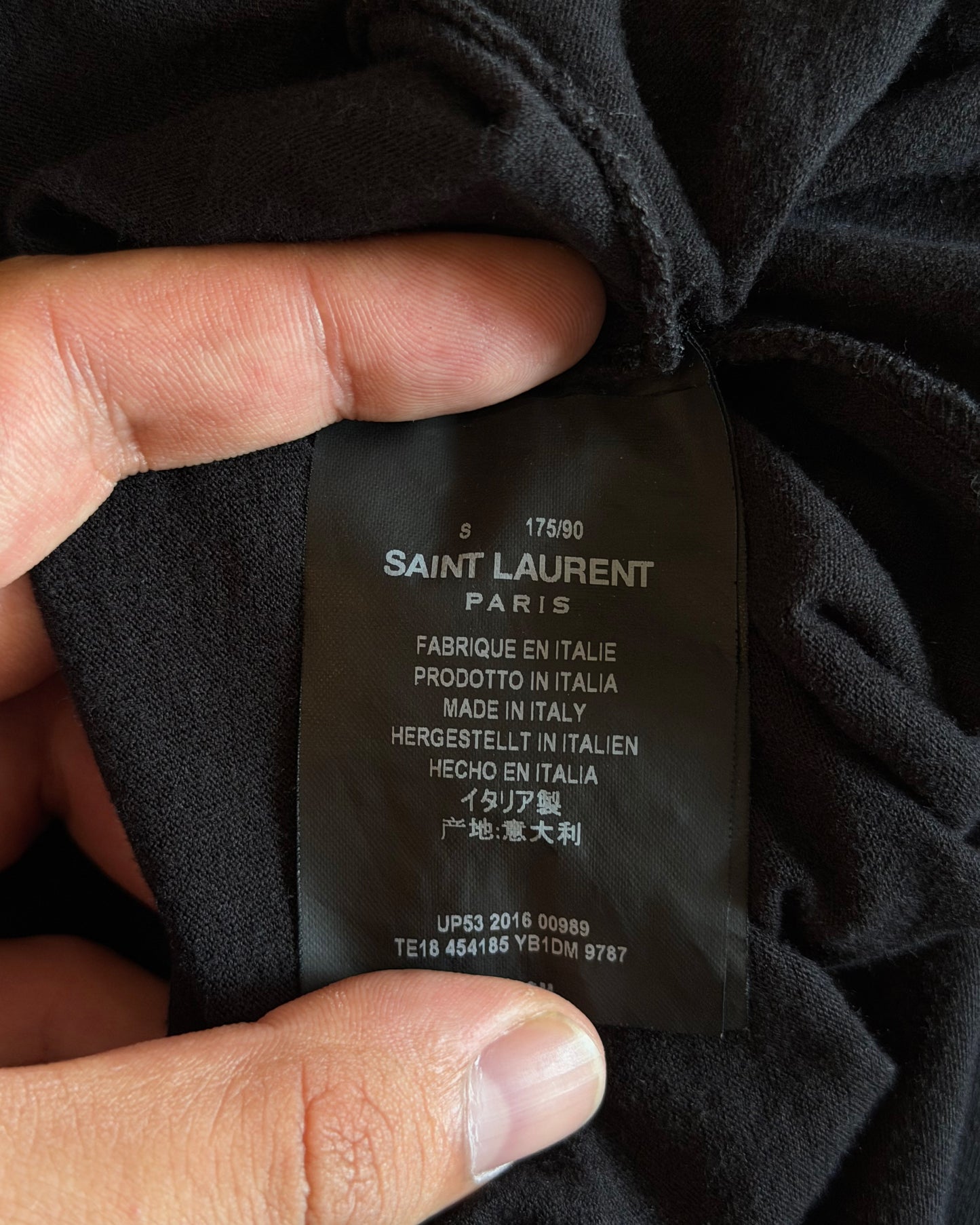 SAINT LAURENT 2016 BLACK STAR TEE