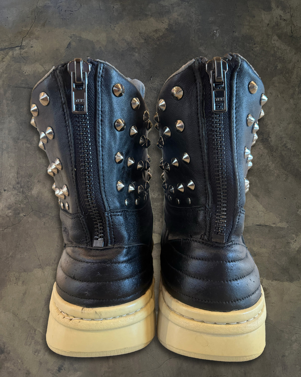 DIET BUTCHER SLIM SKIN STUDDED HIGH TOPS