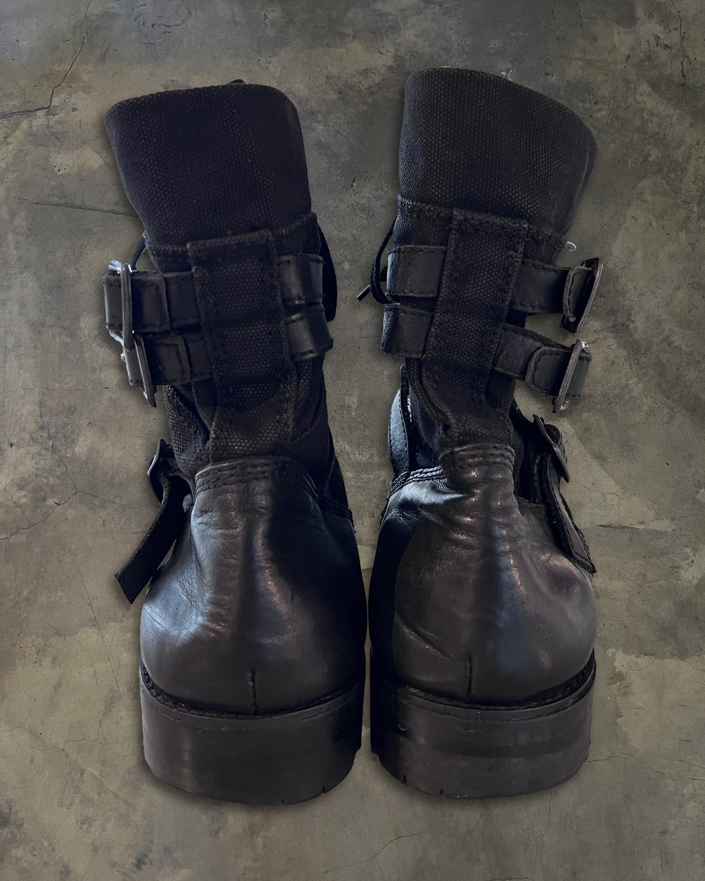 NUMBER NINE SS2006 "WELCOME TO THE SHADOW" COMBAT BOOTS