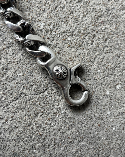 CHROME HEARTS FLORAL ID FANCY LINK CLASP BRACELET