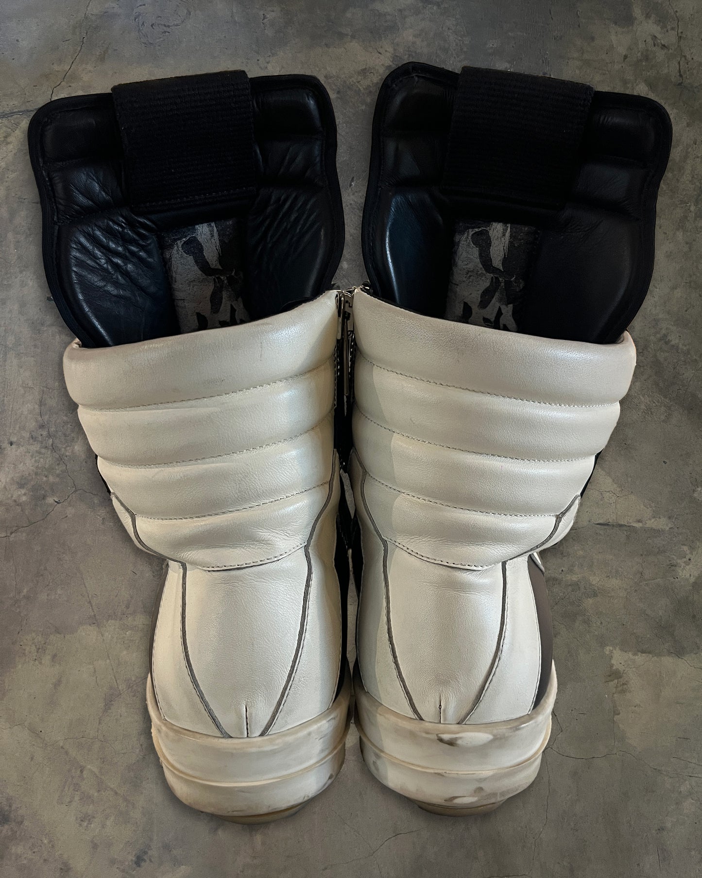 RICK OWENS HIGH TONGUE GEOBASKET 45.5