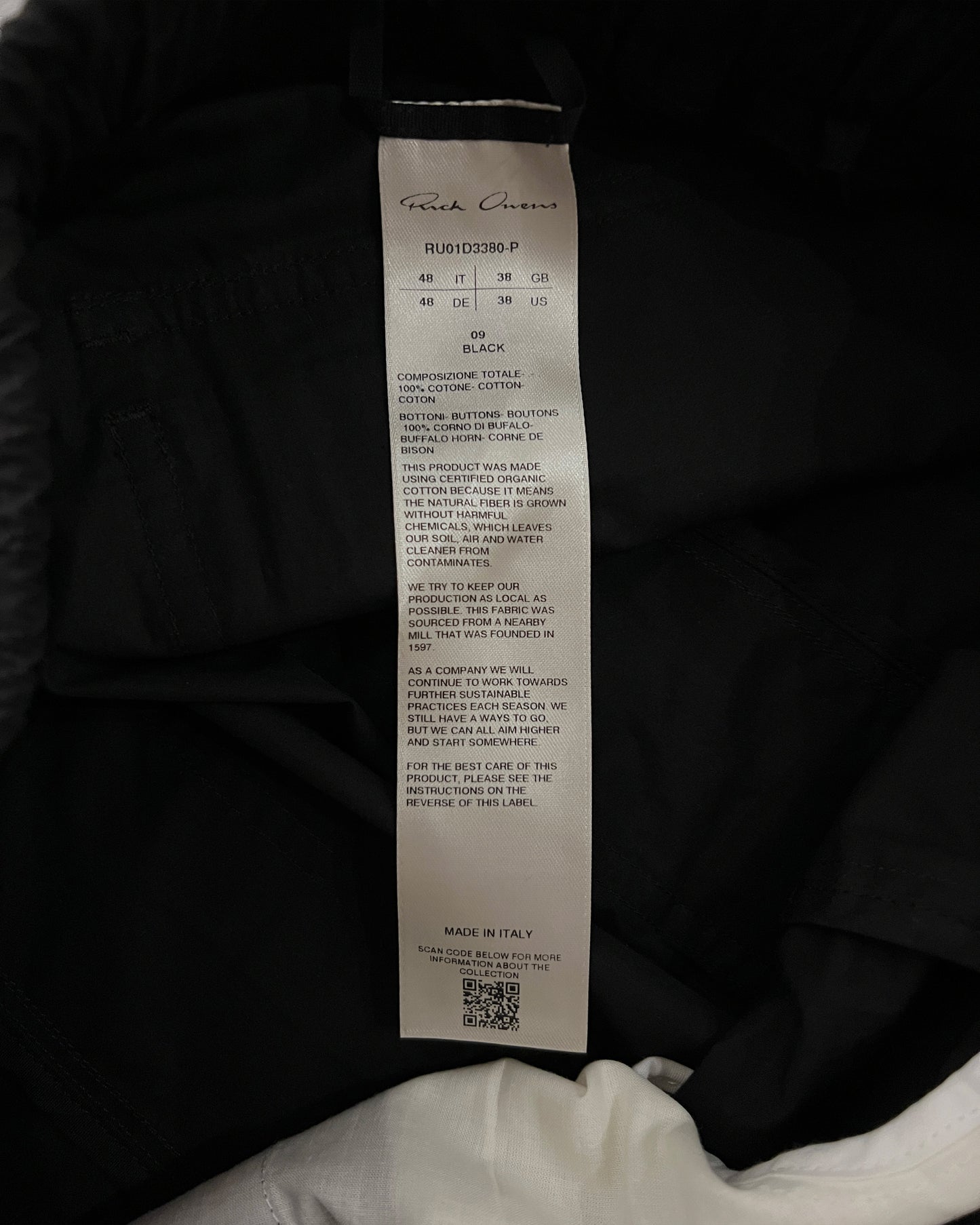 RICK OWENS SS2024 "LIDO" PANTS