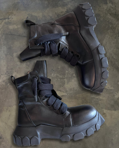 RICK OWENS SS2024 "LIDO" BOZO TRACTORS BOOTS