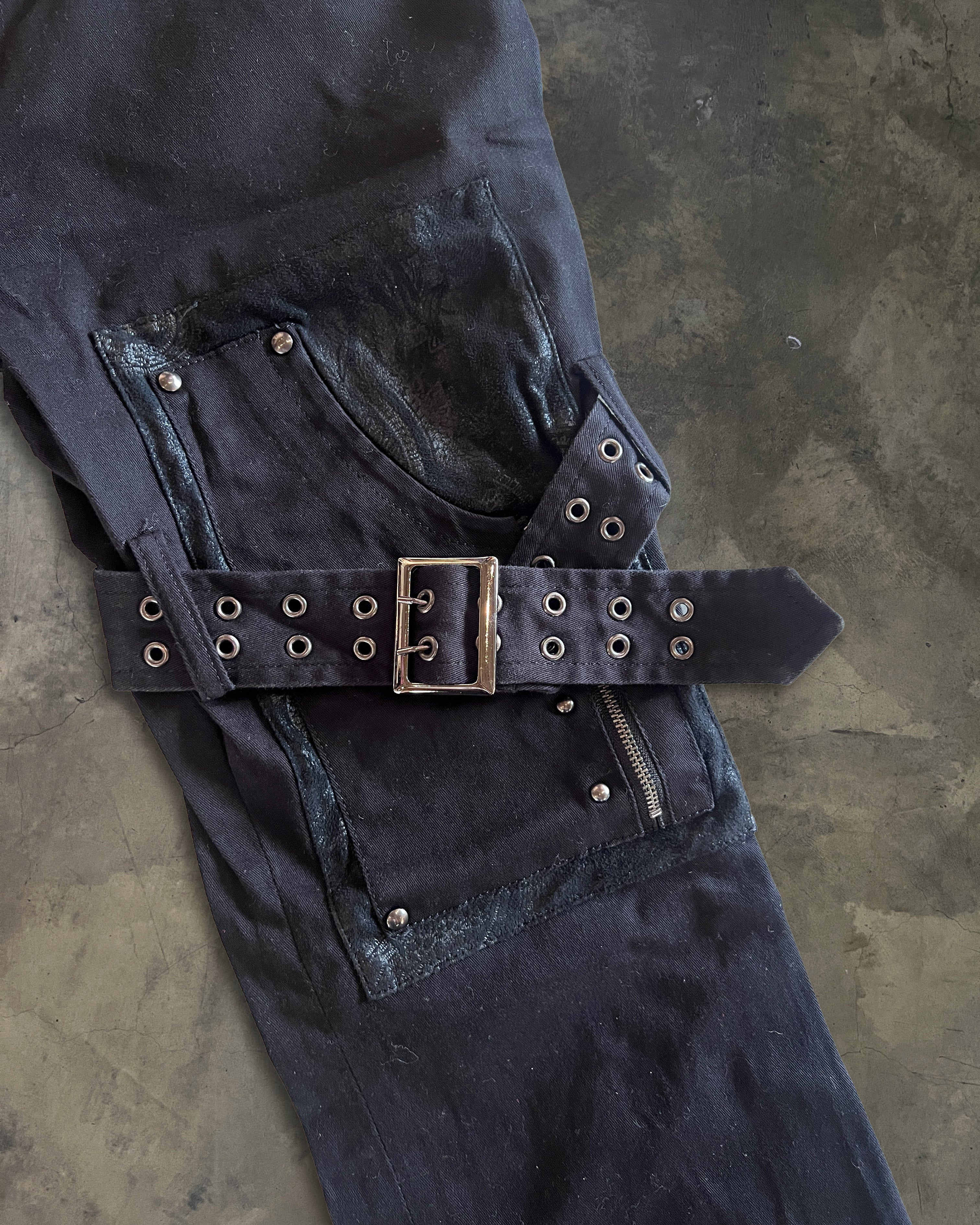 パンツ \"PEACE NOW\" Bondage Pumpkin Pants BLACK PEACE NOW BONDAGE PANTS – glam archive