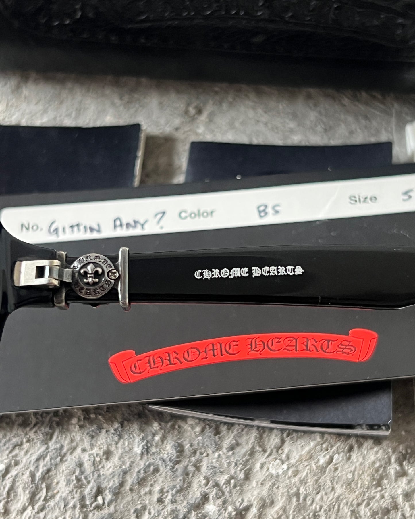 CHROME HEARTS "GITTIN ANY?-II" GLASSES