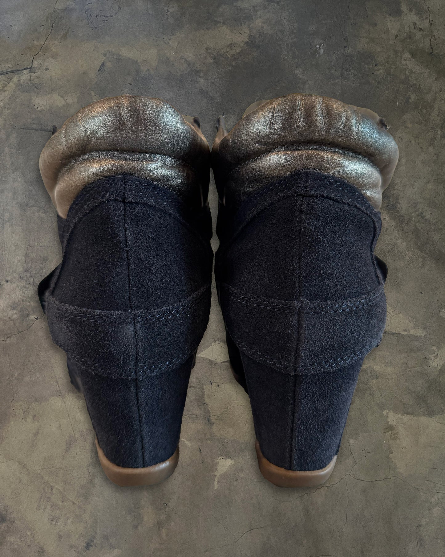 ASH GOLD/NAVY WEDGE