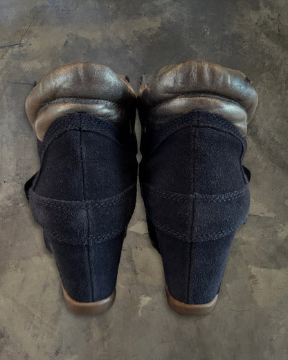 ASH GOLD/NAVY WEDGE