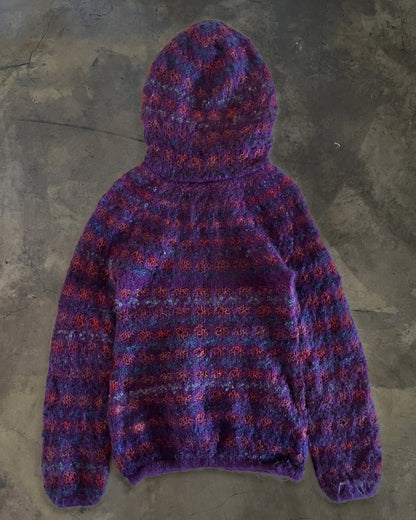 JUNYA WATANABE CDG AW2006 MOHAIR KNIT HOODIE