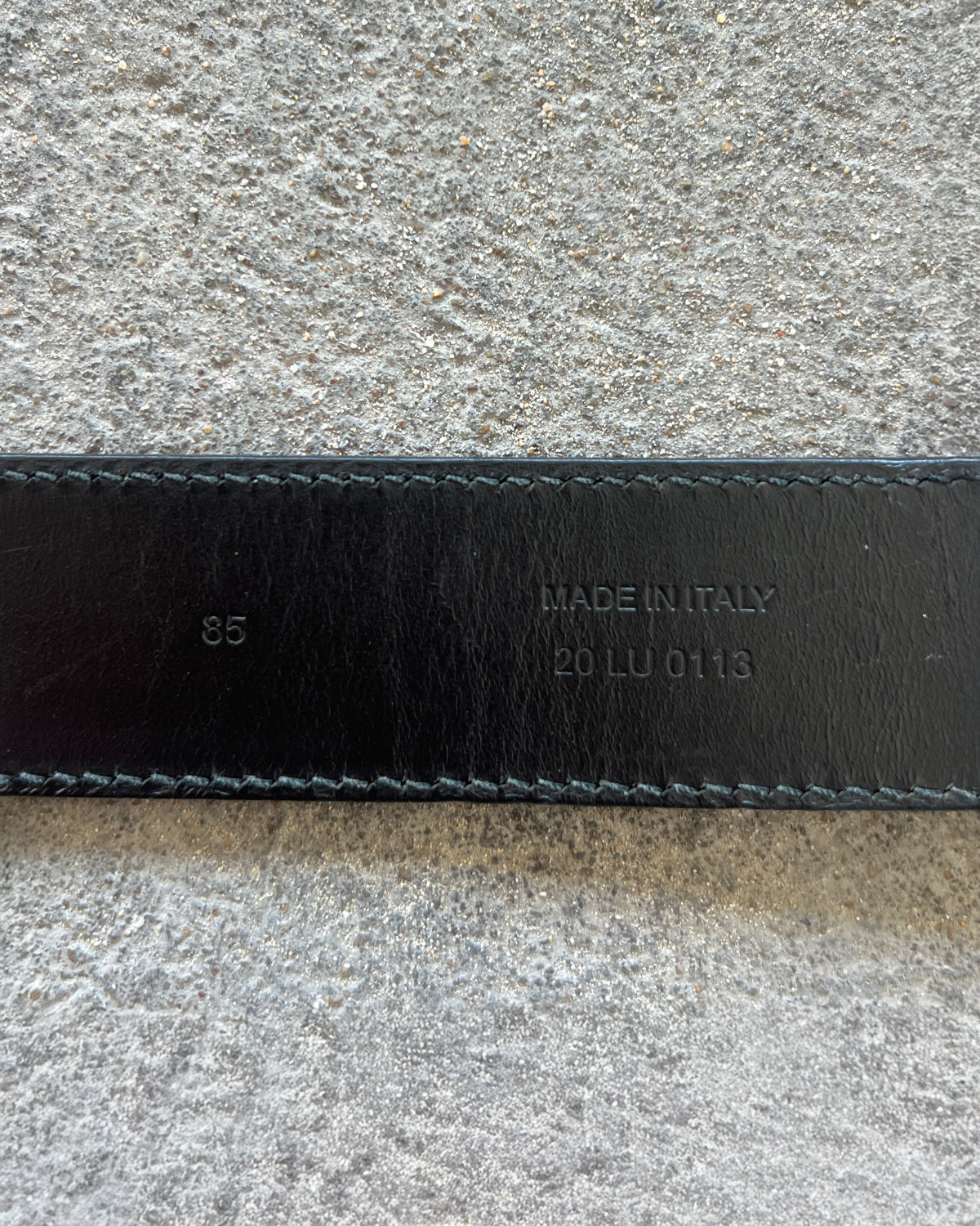 DIOR HOMME AW2013 'UNTIL IT BECAME' RED LEATHER BELT