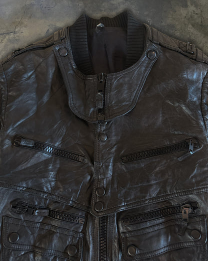 DIOR HOMME SS2007 RUNWAY AVIATOR LEATHER JACKET