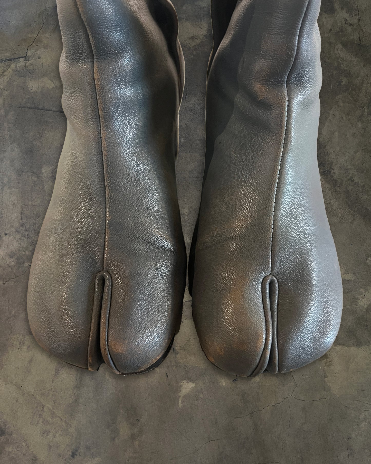 MAISON MARGIELA TURQOISE TABI HEELS