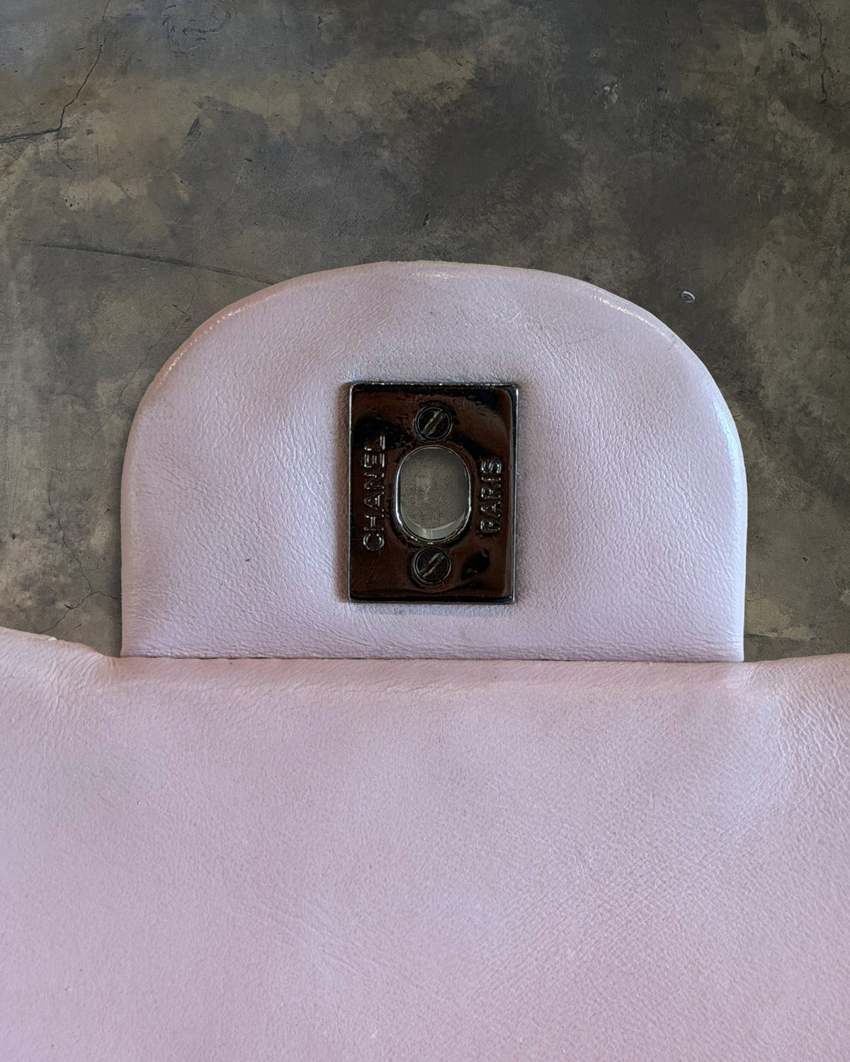 CHANEL 2009 QUILTED BABY PINK MAXI LAMBSKIN SINGLE FLAP
