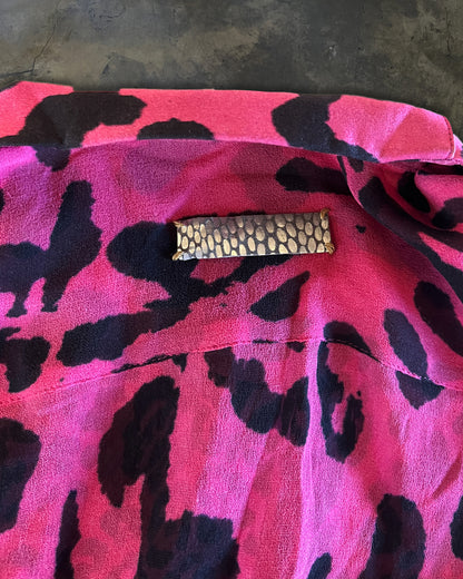 IFSIXWASNINE TXS-4 CHEETAH PRINT SILK SHIRT