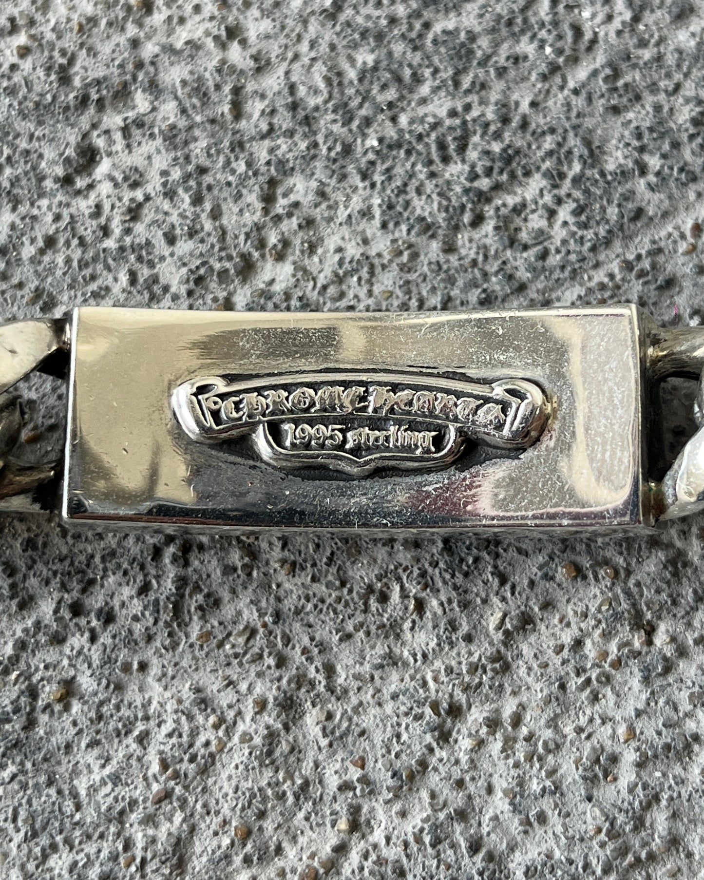 CHROME HEARTS DAGGER ID FANCY LINK CLASP BRACELET