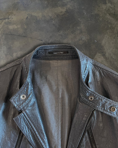 MAISON MARTIN MARGIELA SS2014 5-ZIP LEATHER JACKET
