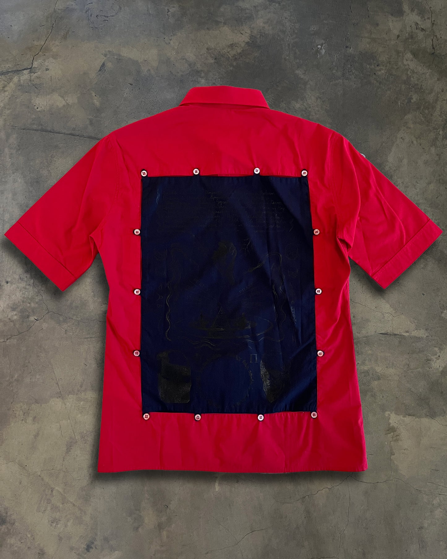 RAF SIMONS SS2004 "MAY THE CIRCLE BE UNBROKEN" DETACHABLE BUTTON UP