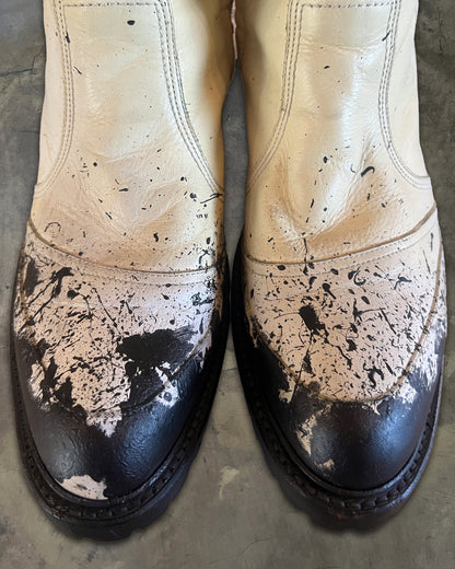 5351 POUR LES HOMMES SPLATTER BUCKLED BOOTS