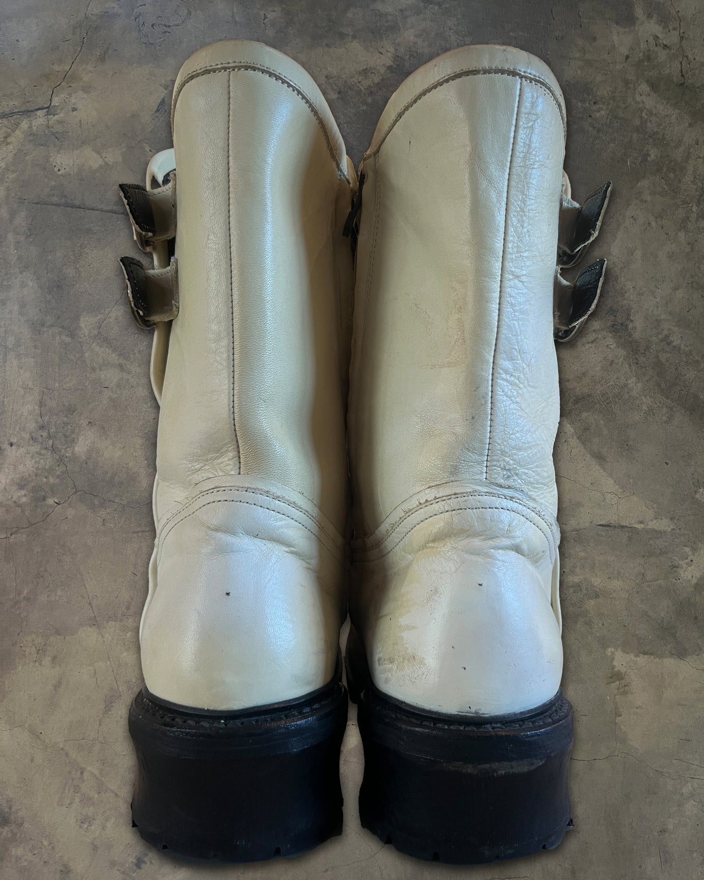 5351 POUR LES HOMMES SPLATTER BUCKLED BOOTS