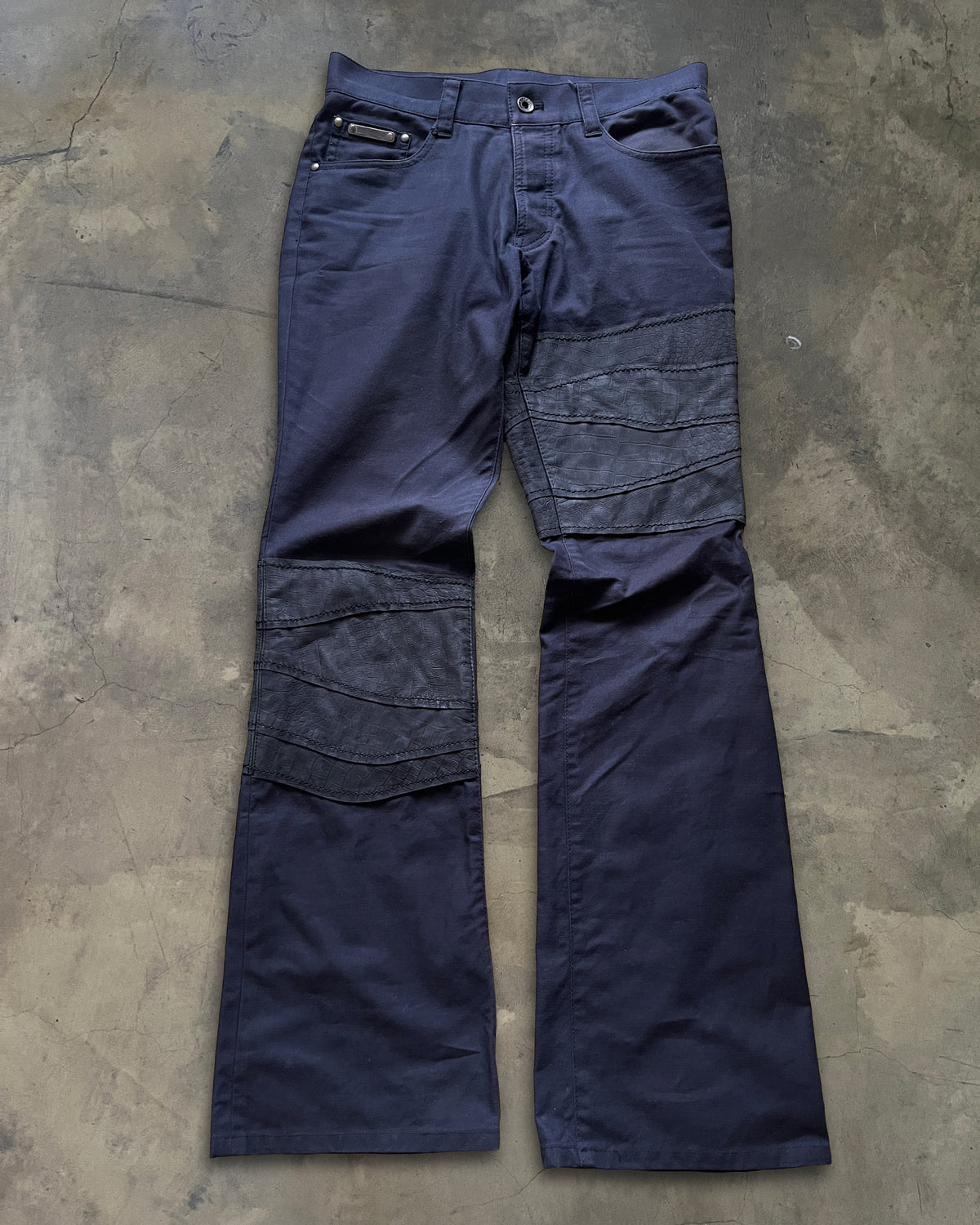 5351 POUR LES HOMMES CROCODILE LEATHER DENIM – glam archive