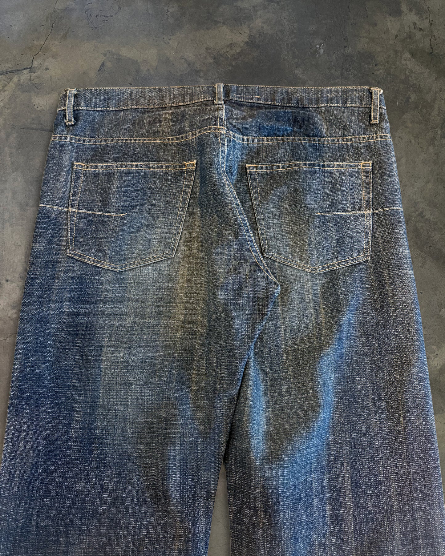 DIOR HOMME SS2005 'BECK' BLUE GLITTER JEANS