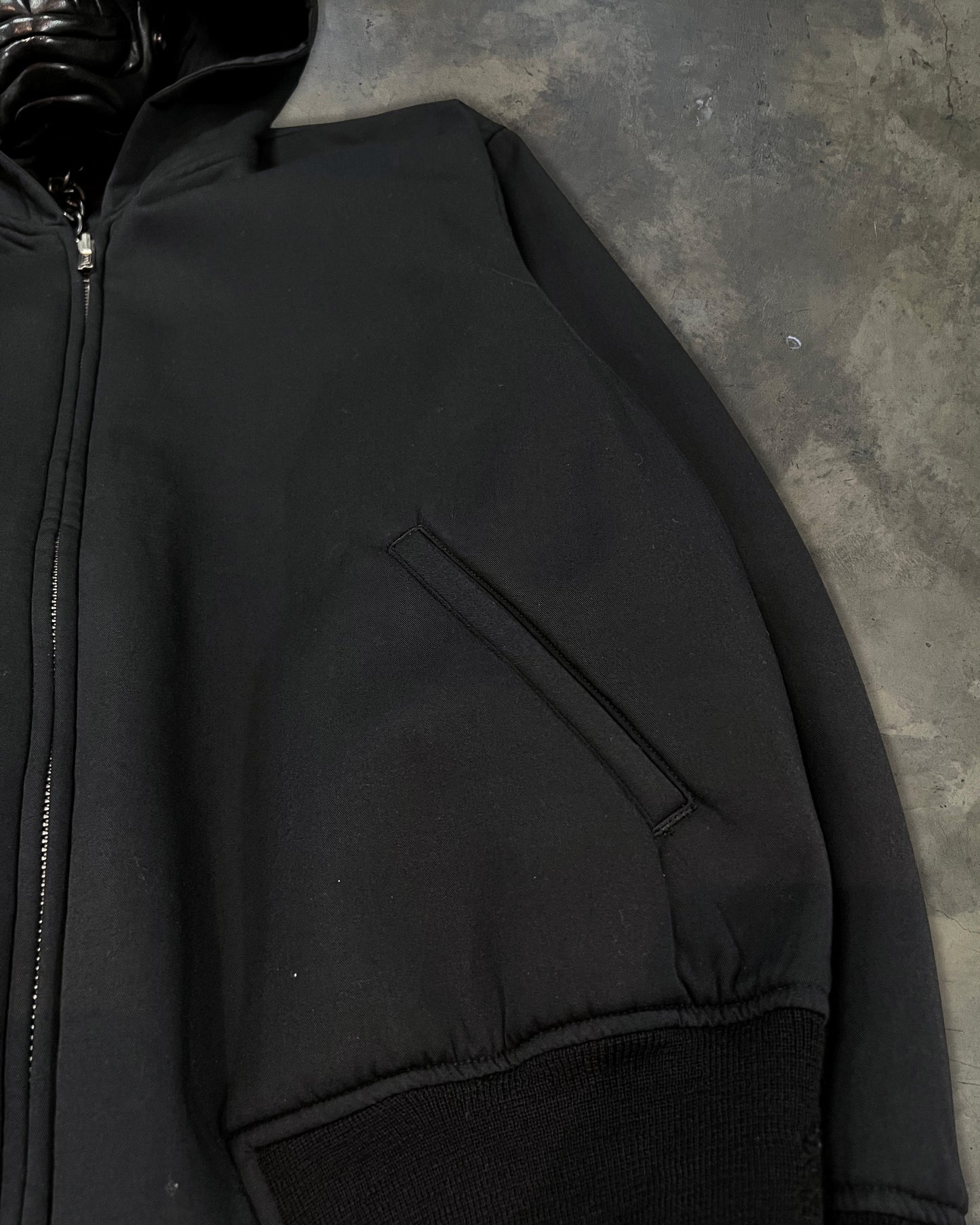 YOHJI YAMAMOTO Y’S FOR MEN REVERSIBLE HOODED BOMBER