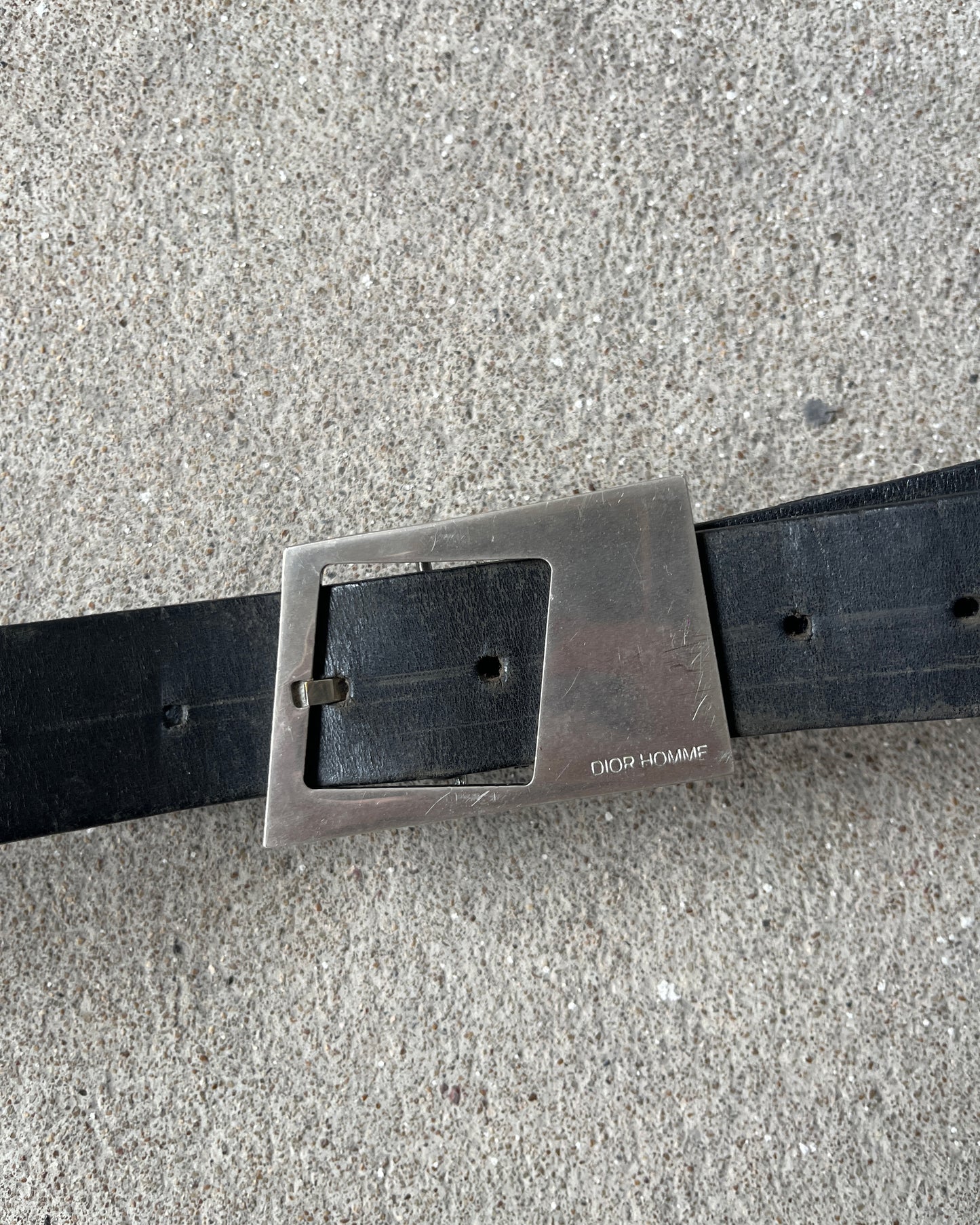 DIOR HOMME FW2009 ASYMMETRICAL BUCKLE BELT