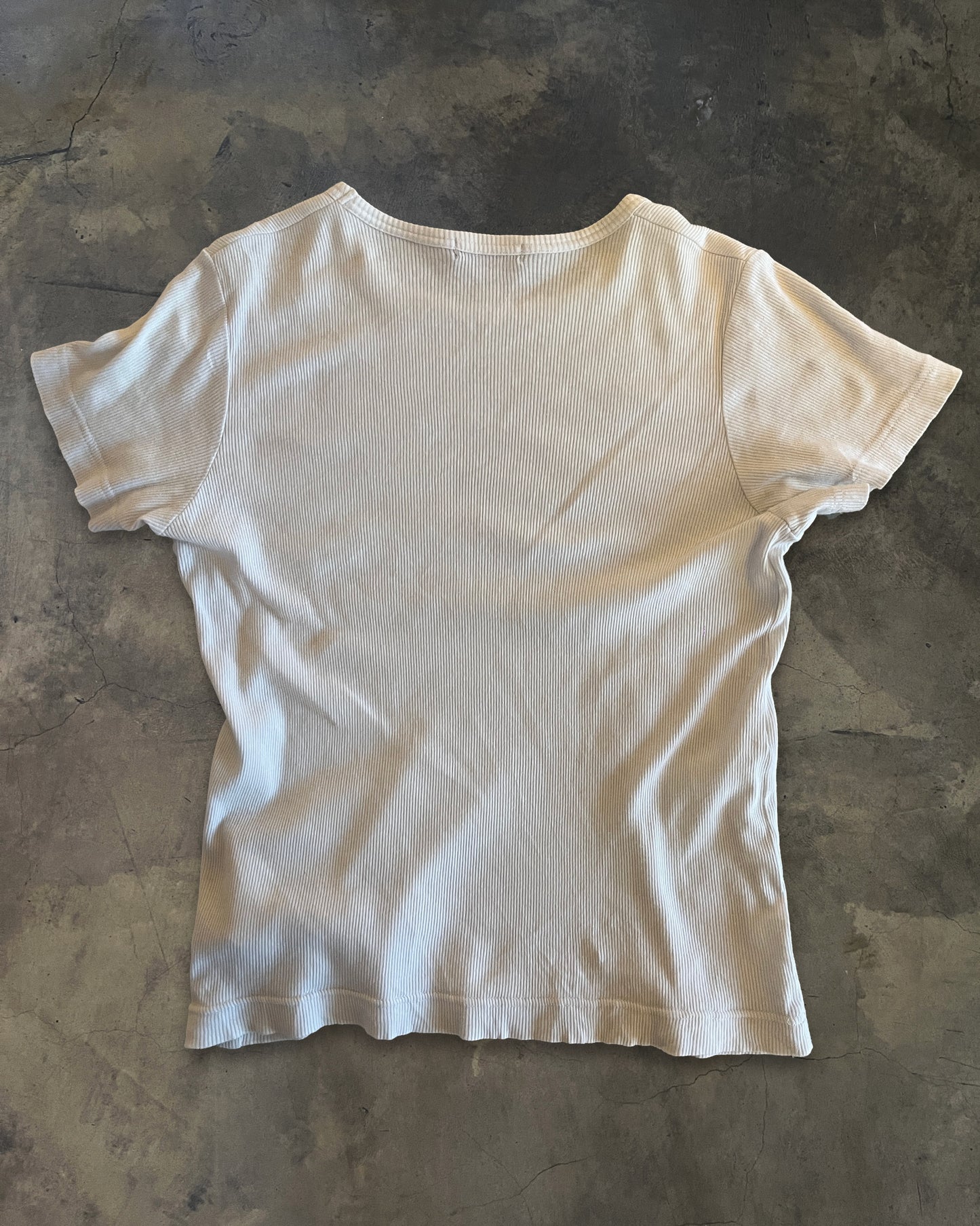 COMME DES GARCONS TRICOT COMPASS RIBBED TEE