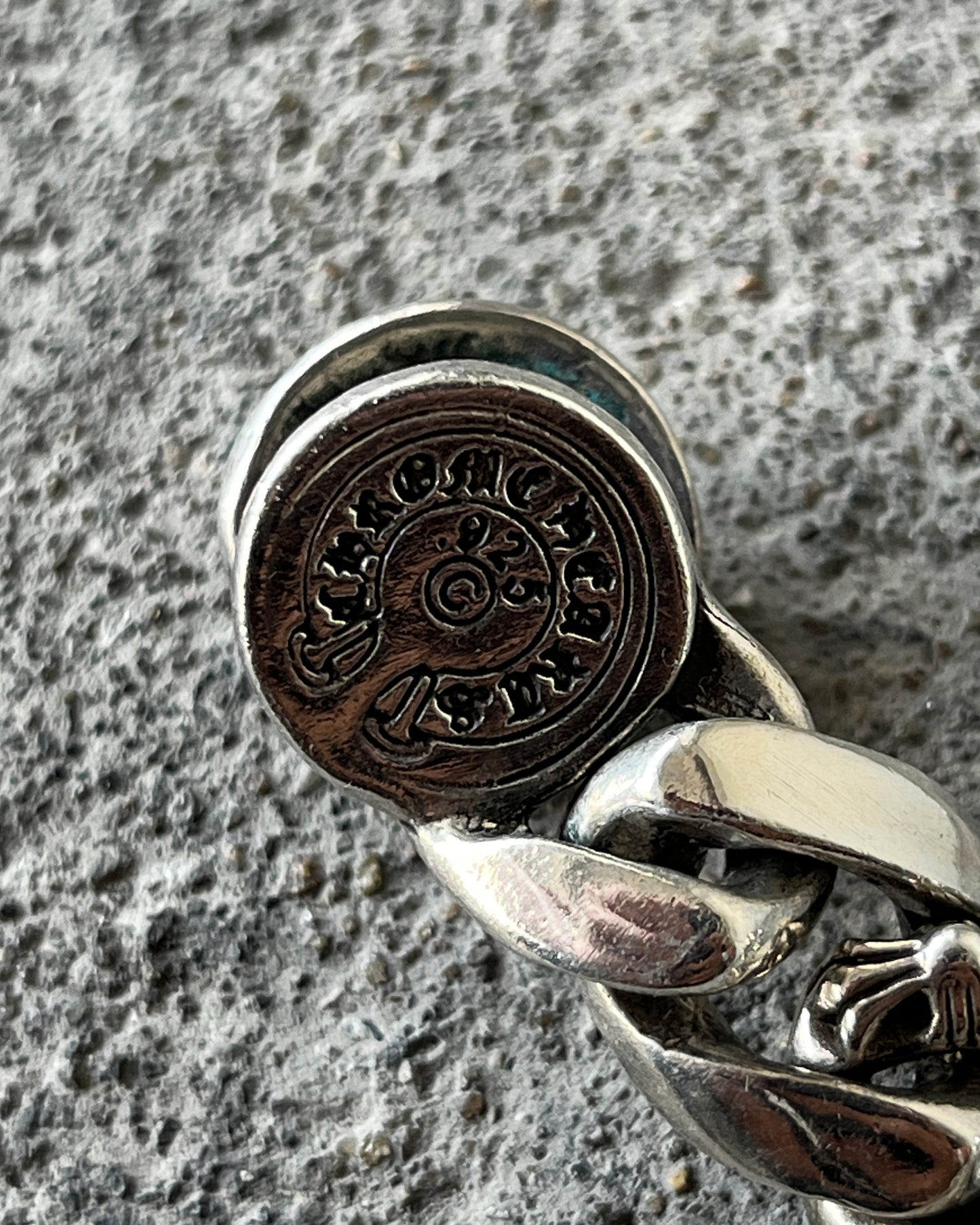 CHROME HEARTS DAGGER ID FANCY LINK CLASP BRACELET