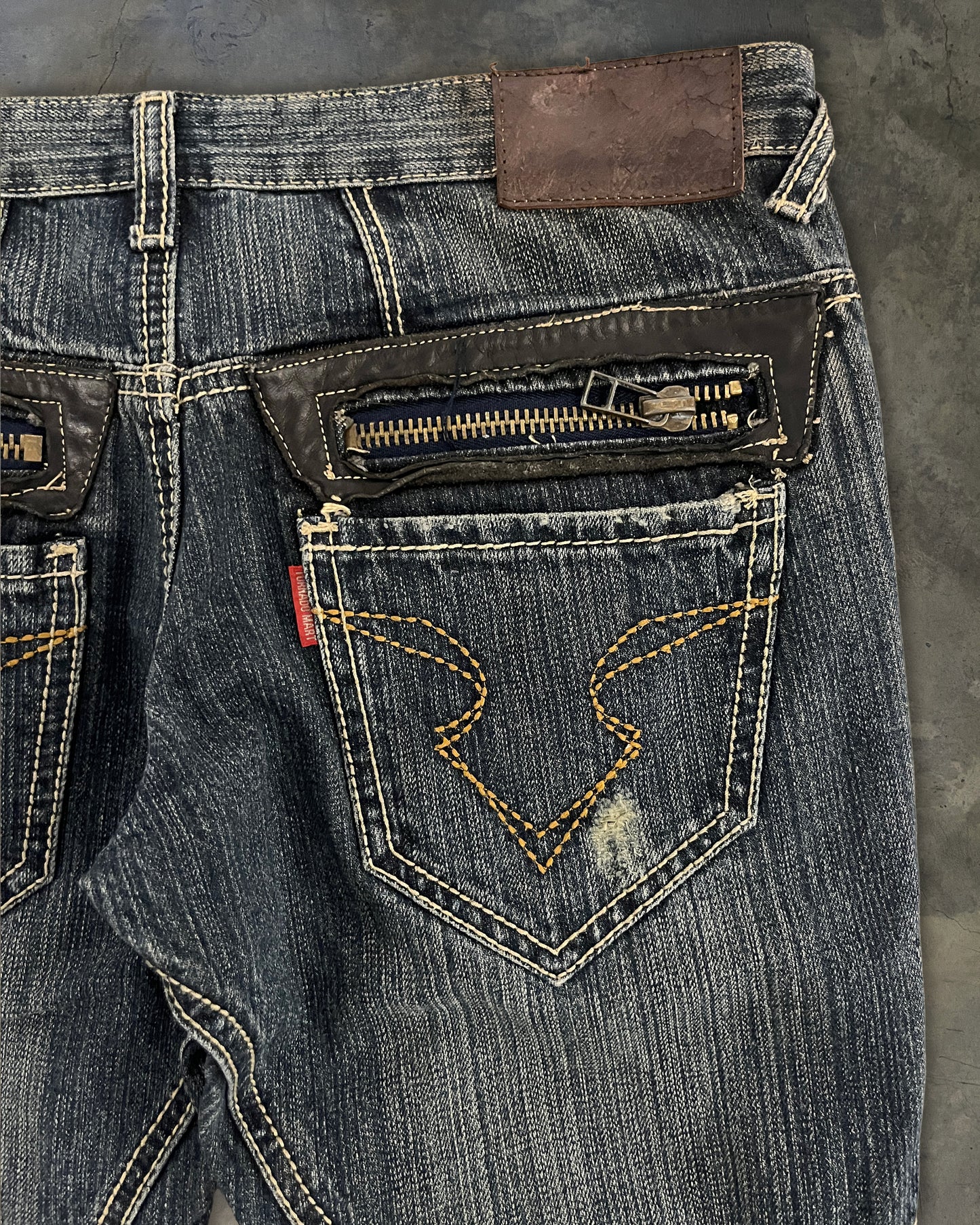 TORNADO MART FLARED ZIP DENIM