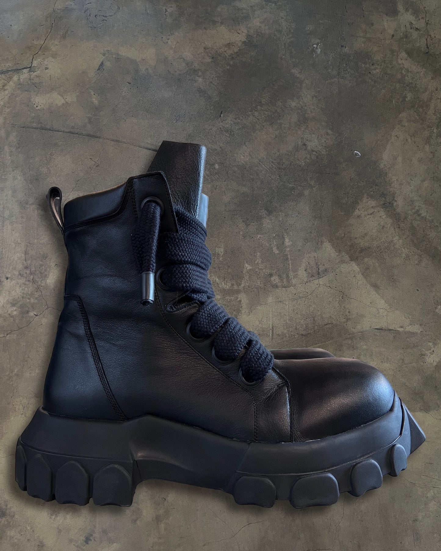 RICK OWENS SS2024 "LIDO" BOZO TRACTORS BOOTS