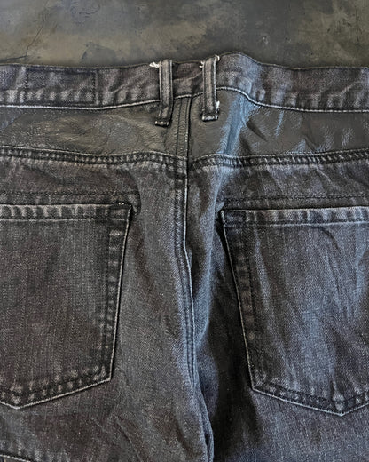 ROEN X SEMANTIC DESIGN LEATHER PATCH DENIM