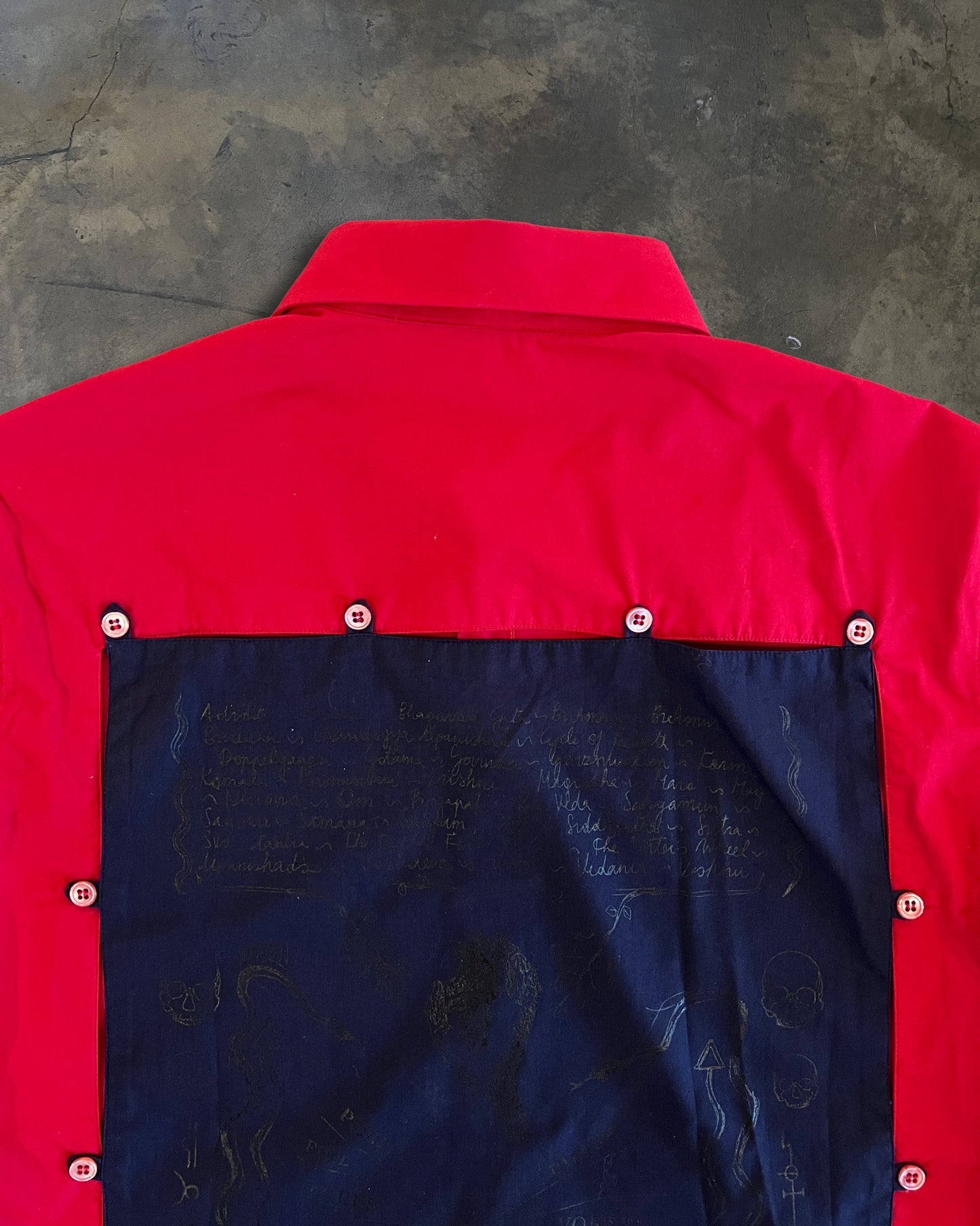 RAF SIMONS SS2004 "MAY THE CIRCLE BE UNBROKEN" DETACHABLE BUTTON UP