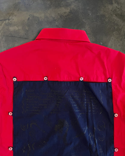 RAF SIMONS SS2004 "MAY THE CIRCLE BE UNBROKEN" DETACHABLE BUTTON UP