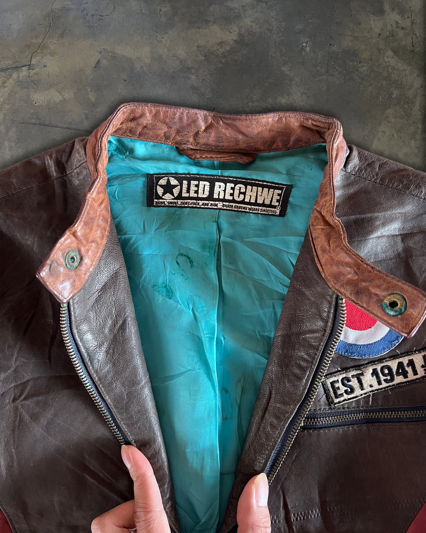 2000s LED RECHWE SHEEPSKIN JACKET