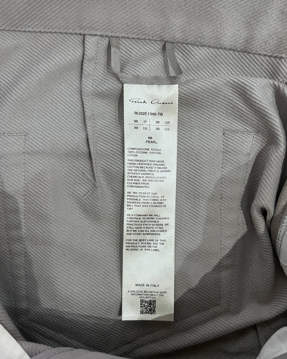 RICK OWENS FW2025 "CONCORDIANS" PEARL DOUBLE CARGO PANTS