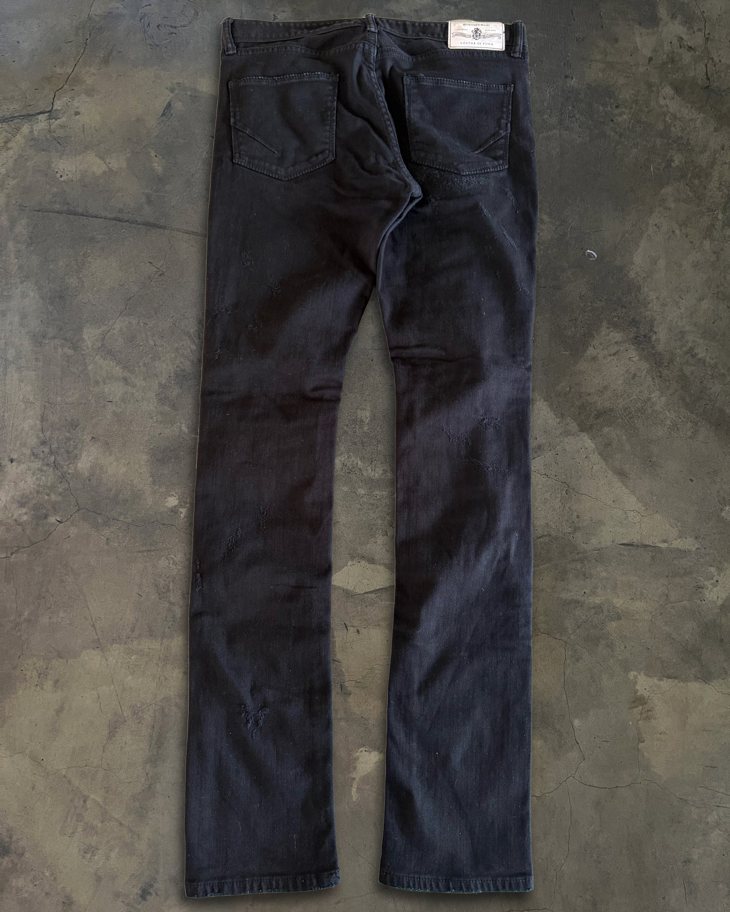 GOSTAR DE FUGA DISTRESSED SKINNY DENIM