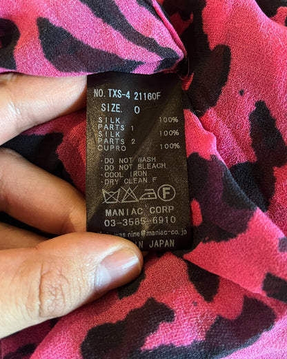 IFSIXWASNINE TXS-4 CHEETAH PRINT SILK SHIRT