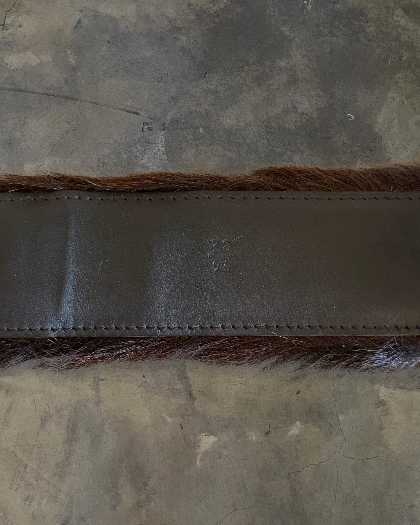 PRADA FW2017 RUNWAY TWO TONE COWHIDE BELT